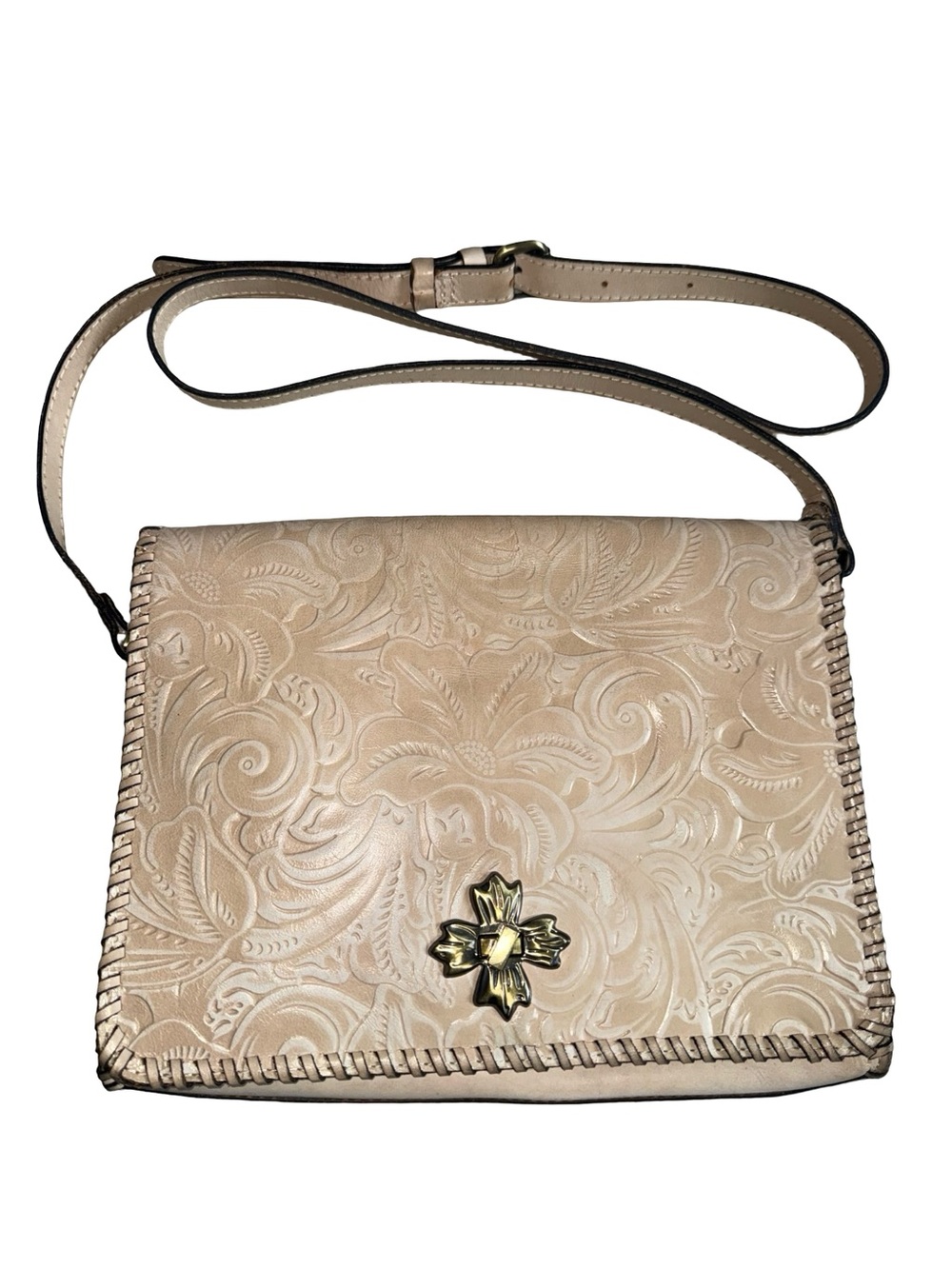 Mabilia Leather Flap Crossbody